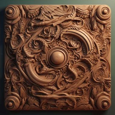 Patterns and decorations stl c4d 2 3d model